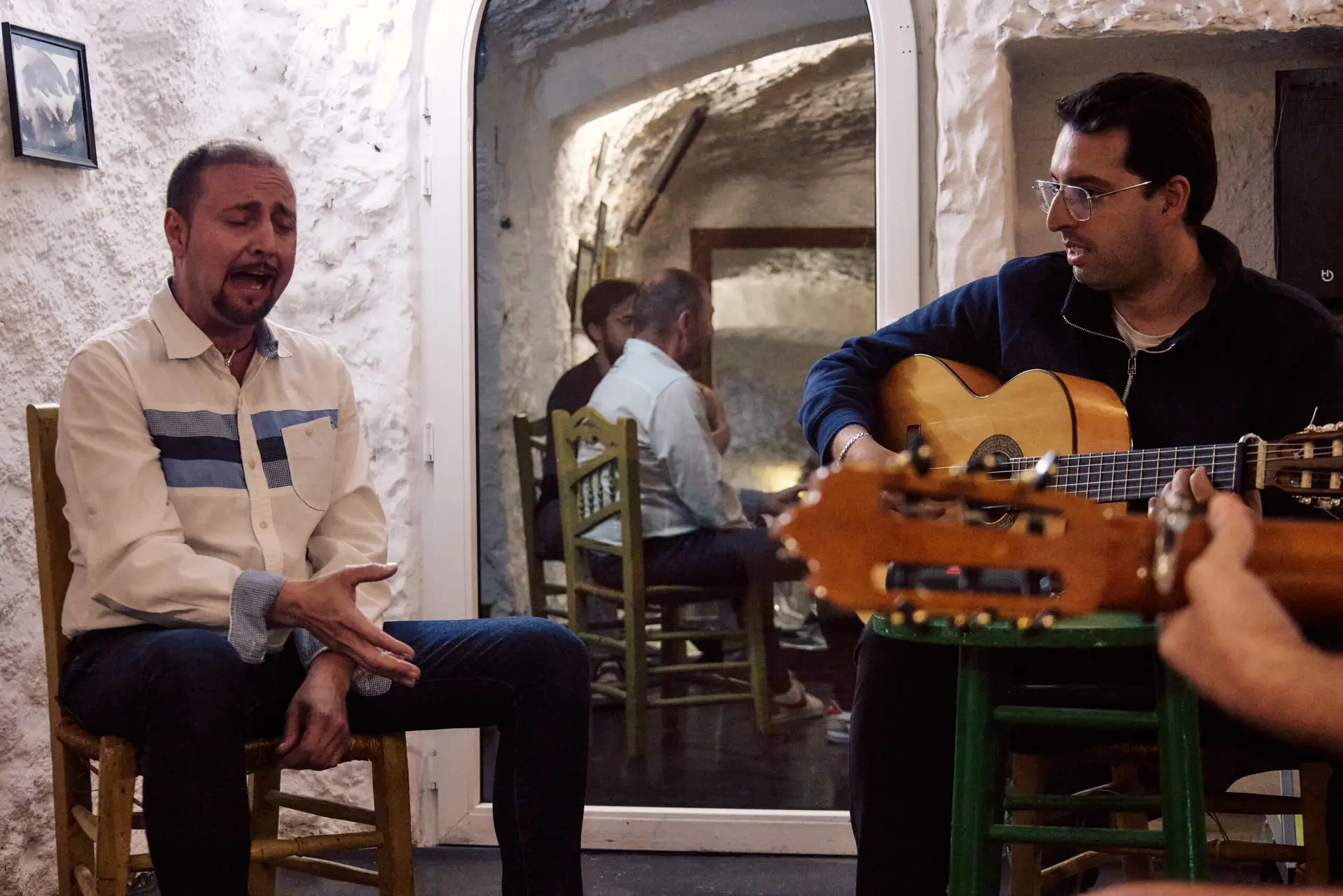 Clase de acompañamiento al cante para guitarristas flamencos
